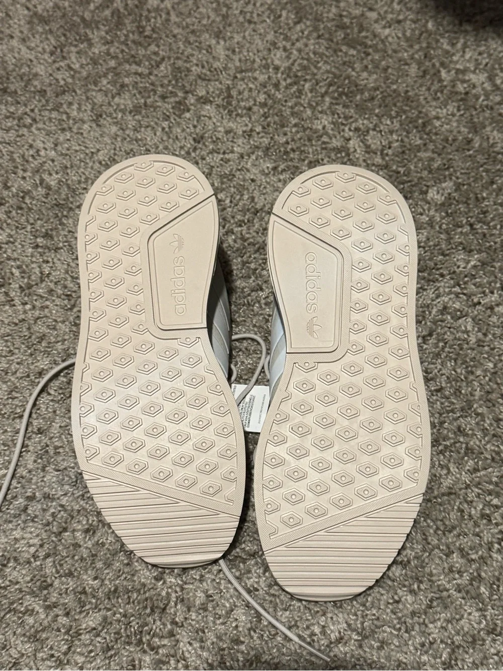 adidas women’s Natural Beige Knit Sneaker
